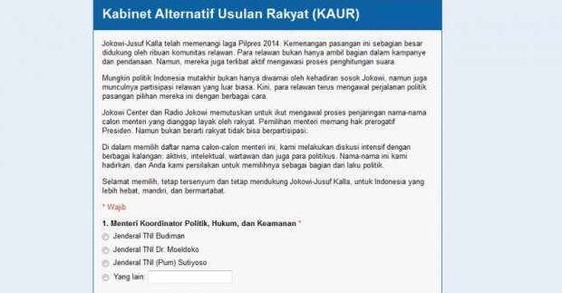 Akun Facebook Jokowi Center