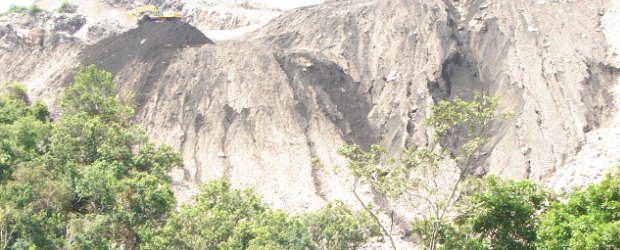 Salah satu lokasi tambang di Manggarai Timur (Foto: dok. JPIC-OFM)