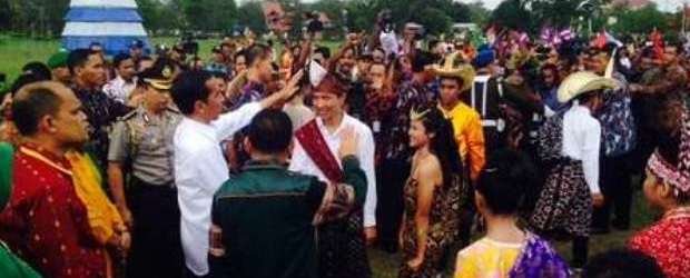 Presiden Jokowi di Kupang NTT