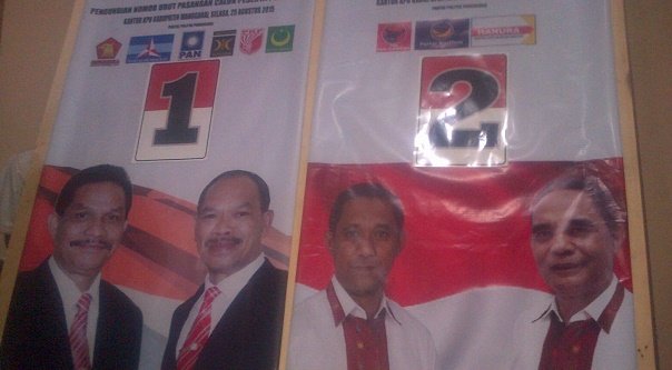 Nomor urut dalam Pilkada Manggarai (Foto: Ardy Abba)