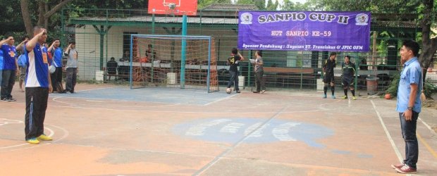 Upacara pembukaan "Futsal Sanpio Cup II" di Jakarta, Minggu (7/9/2014). (Foto: Floresa)