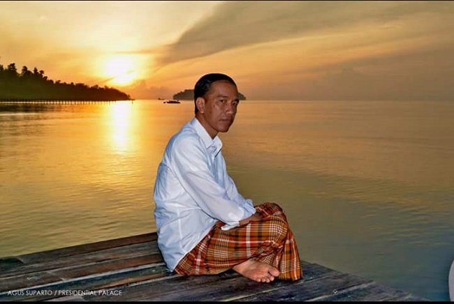Jokowi di raja ampat