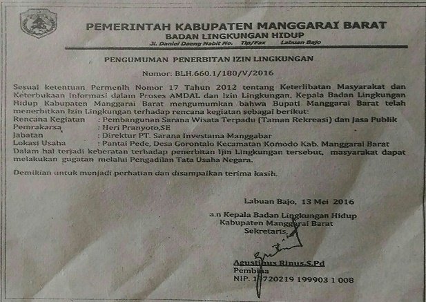 Izin lingkungan PT SIM2